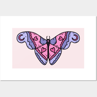 omnisexual moth Posters and Art